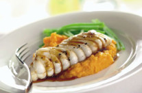 Grilled Monkfish with Sweet Chilli Glaze