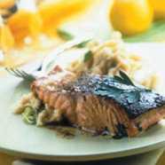 Marinated Salmon Fillet with Mash