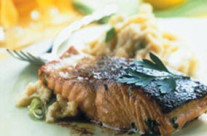 Marinated Salmon Fillet with Mash