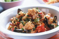 Salmon Paella