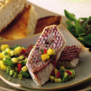 Grilled Snapper with Mango Salsa