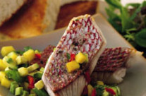 Grilled Snapper with Mango Salsa