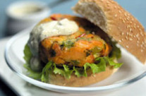 Spicy Salmon Burgers